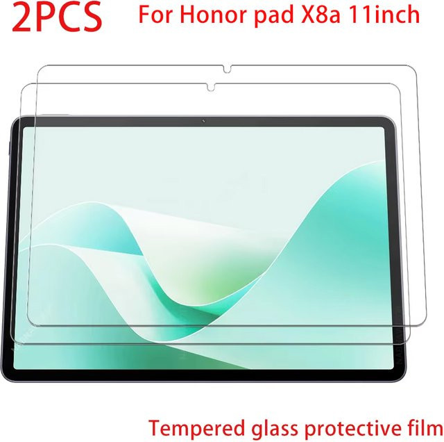 2 Stück Honor Pad X8a 11 Zoll Displayschutz aus gehärtetem Glas, transparent und kratzfest - Bild 1
