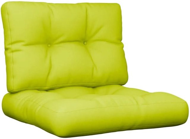 vidaXL Palettenkissen 2-teiliges Set aus Polyester in Grün, UV-beständig und wasserabweisend, B/T/H: 60 x 60 x 12 cm - Bild 1