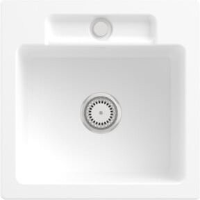 Villeroy & Boch Spüle Siluet 50 S in White mit CeramicPlus Beschichtung - Bild 1