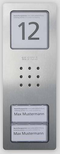 Siedle Audio-Intercom Gegensprechanlage aus Edelstahl in Silber - Bild 1