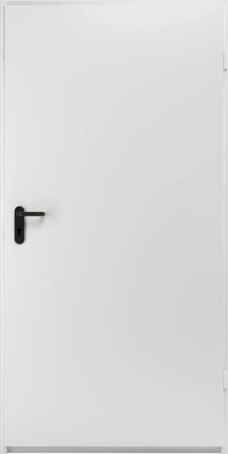 Hörmann ZK-Tür-Element mit Eckzarge in Weiß, Stahl, DIN Rechts, B: 75,0 cm, H: 187,5 cm, T: 5,5 cm - Bild 1