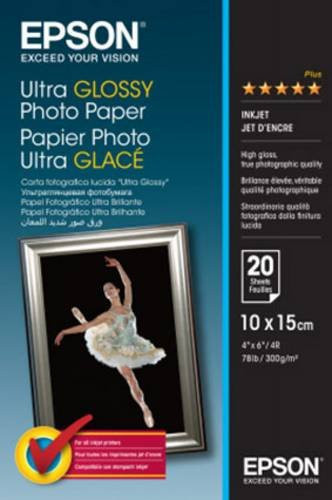 Epson Ultra Glossy Photo Paper C13S041926 Fotopapier Hochglänzend 300 g/m² 20 Blatt Multicolor - Bild 1
