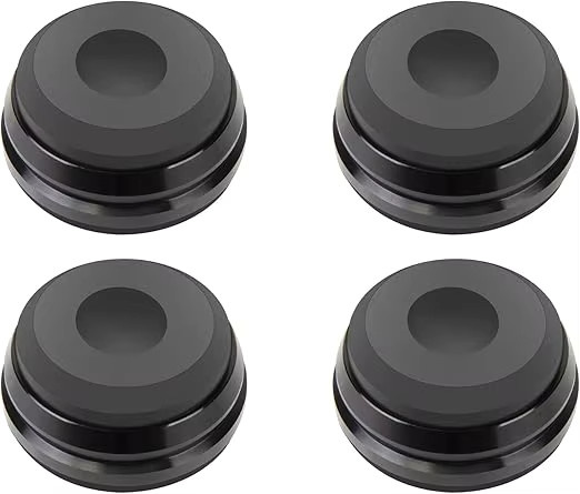 yinyu Isolationsfüße für Lautsprecher und Subwoofer aus Aluminium und Silikon, 4er-Set, Schwarz - Bild 6