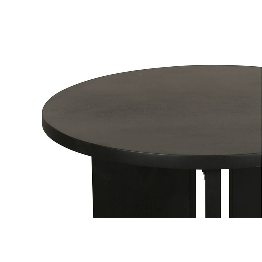byLIVING Couchtisch ROUND aus Akazienholz, schwarz lackiert, Durchmesser: 60 cm, Höhe: 41 cm - Bild 4