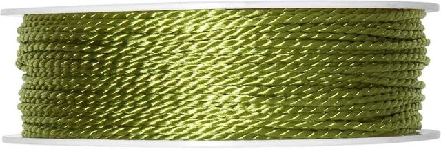 Halbach Kordel 2mm in Grün aus Acetat, Polyester und Baumwolle, 10m Länge - Bild 1
