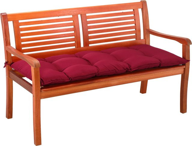 DETEX Bankauflage aus Polyester in Rot, wetterfest und wasserabweisend, B/T/H: 110 x 50 x 8 cm - Bild 1