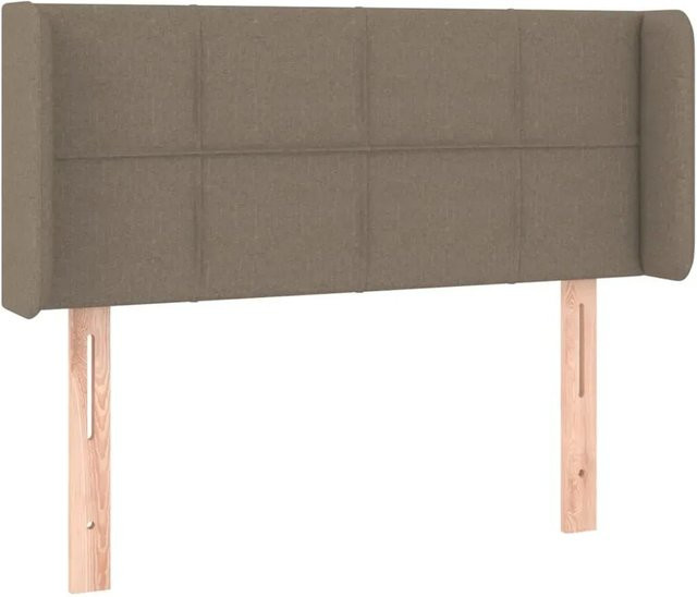 vidaXL LED Kopfteil in Taupe mit USB-Ladeport und integrierter Beleuchtung, Breite: 83 cm, Tiefe: 16 cm, Höhe: 78 bis 88 cm - Bild 1