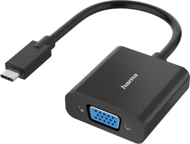 Hama Classic Line Video-Adapter USB-C auf VGA in Schwarz für Full-HD 1080p - Bild 1