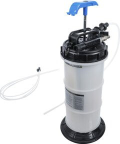 BGS Pneumatische Vakuum-Absaugpumpe mit 6 l Fassungsvermögen in Transparent/Weiß - Bild 1