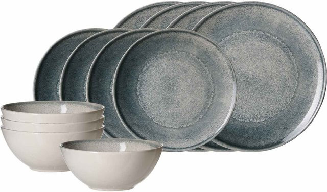 Ritzenhoff & Breker Basic-Set Grana 12er Set aus Keramik in Grau - Bild 1