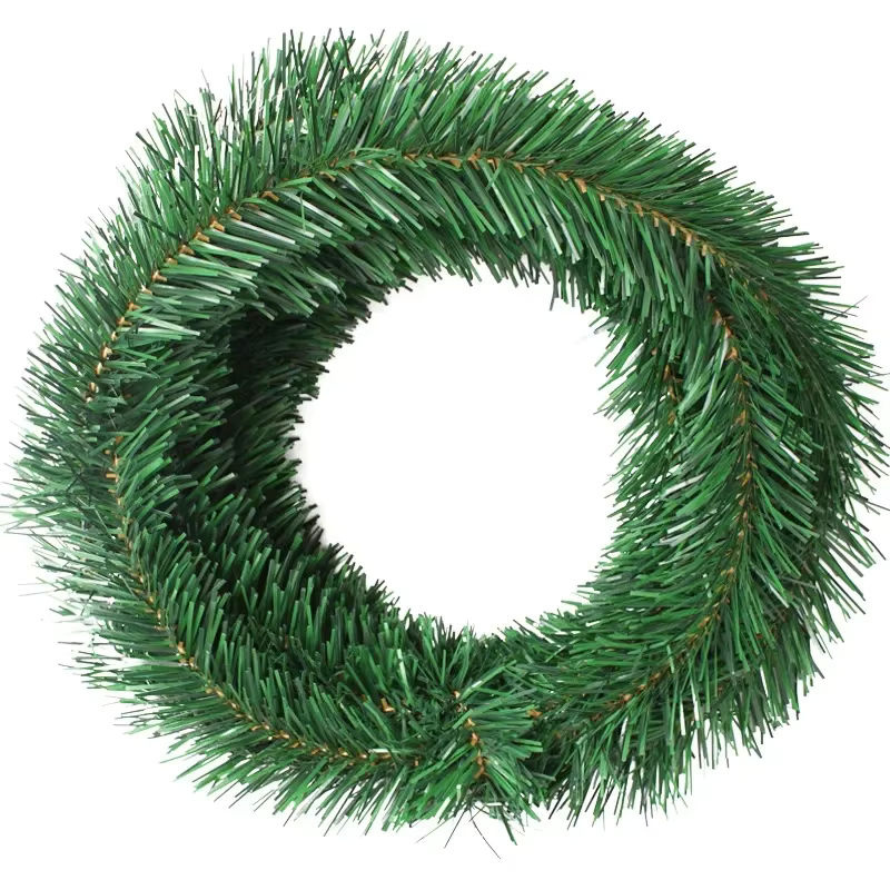 Grüne Weihnachtsdekoration als Girlande aus Kunststoff im Botanical-Design, 5,5 m Länge - Bild 3