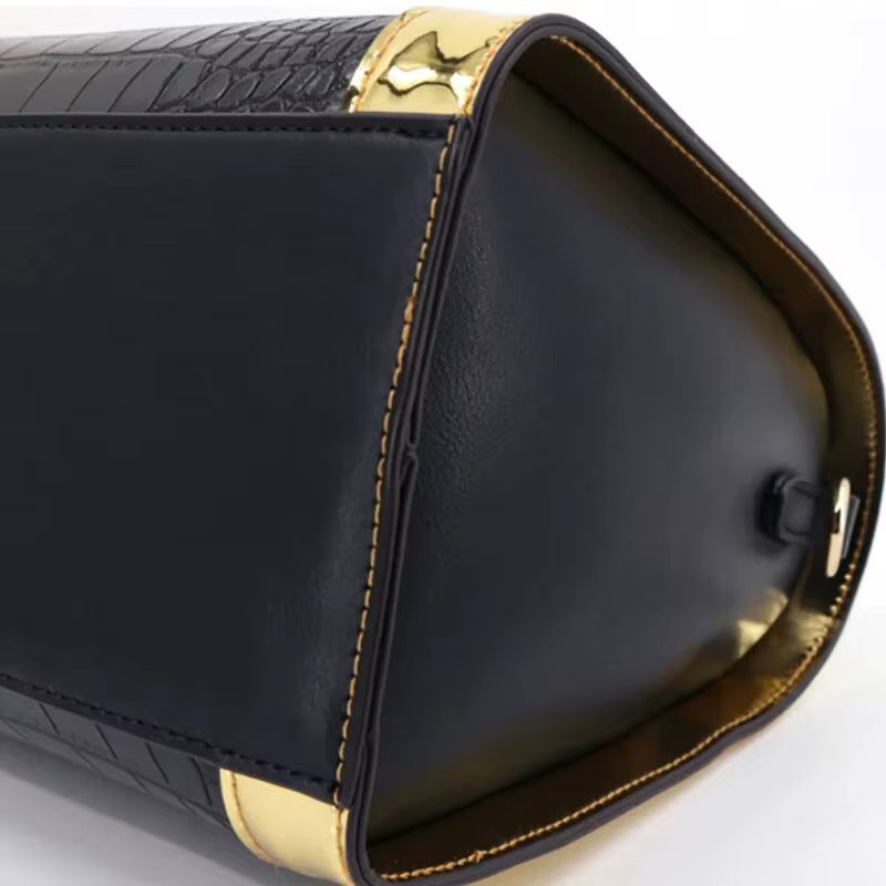 VM FASHION KISS Umhängetasche, Damen, Schwarz, Gold - Bild 2