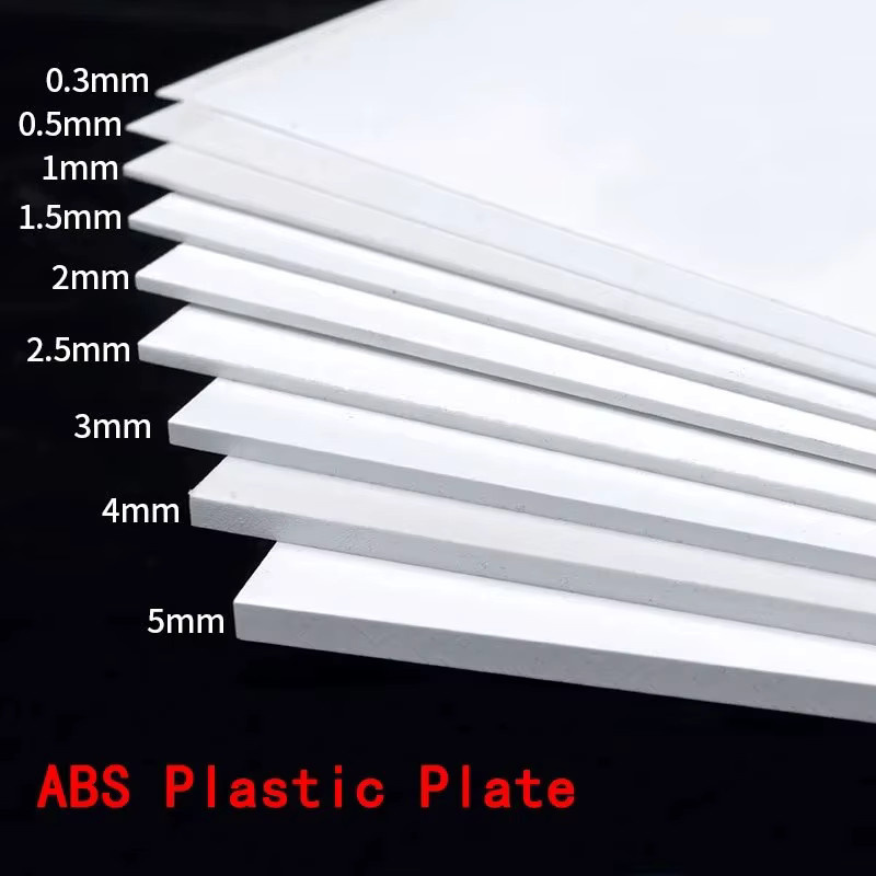 Weiße ABS-Kunststoffplatten für CNC und DIY-Modellbau, verschiedene Stärken von 1 mm bis 5 mm - Bild 3