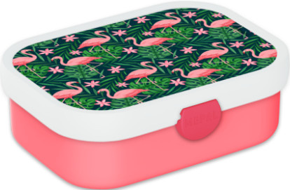 Mepal Brotdose Flamingo Pink mit Besteck und Snap-Lid zum Personalisieren mit Namen und Foto - Bild 1