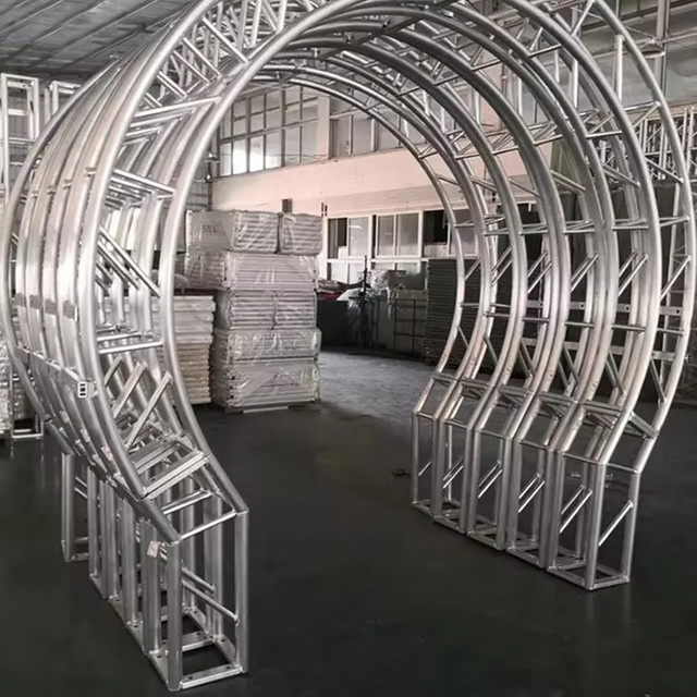 Aluminium-Bogenrahmen für Displays und Werbung in Silber, eloxiert, Hauptrohr 50 x 2 mm - Bild 1