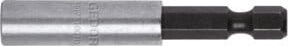 Gedore Bithalter 1/4 6-kant x 1/4 6-kant magnetisch in Schwarz-Silber, Länge: 75 mm - Bild 1