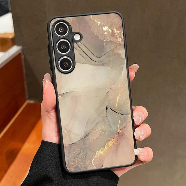 Magnetische Handyhülle mit buntem Marmor-Print für Samsung Galaxy S26 S25 S24 S23 S22 S21 Ultra Plus FE in Multicolour aus TPU und PC - Bild 1