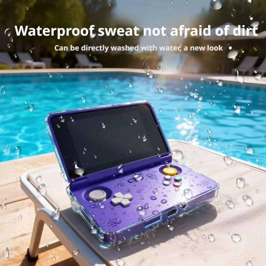 Retroid Schutzhülle für Retroid Pocket Flip 2 aus TPU in Transparent und Grau mit Anti-Drop-Kühlung und verschleißfestem Schutz - Bild 5