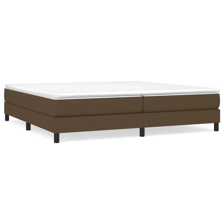 vidaXL Boxspringbett in Dunkelbraun mit Stoffbezug, B/T: 200 x 200 cm - Bild 2