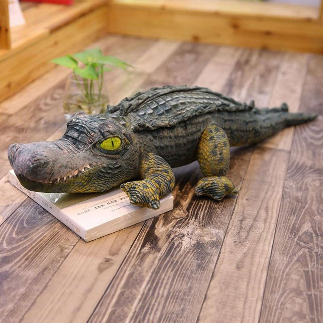 Simulation Krokodil Plüschtier, Lebensecht, Alligator Kissen, ab 3 Jahre - Bild 1
