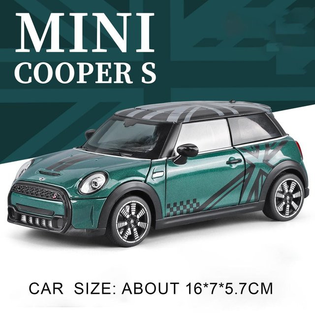 Linyi toy car Mini Cooper S Modellauto, 1:24, Rückzieher, ab 14 Jahren - Bild 1