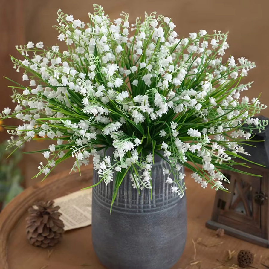 ZQCY Künstliche Blumen in Weiß für Tischdekoration, Hochzeiten und Valentinstag - Bild 2