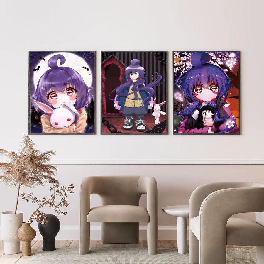 AnimeDark G-Gathering Poster HD, selbstklebende Wanddekoration aus Papier, Mehrfarbig, B: 20 cm, H: 20 cm, T: 15 cm - Bild 3