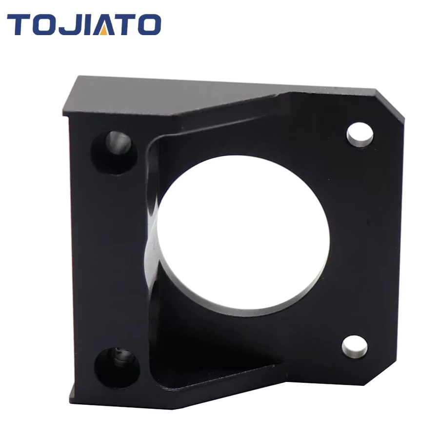 Tojiato NEMA 17 Schrittmotor-Halterung für 3D-Drucker Z-Achsen-Upgrade L-Halterung aus Aluminium in Schwarz - Bild 2