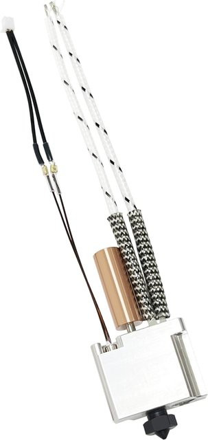 Flsun Gehärtetes Hotend für T1/T1 Pro mit 0,4 mm Druckkopf-Extruder-Kit in Silber - Bild 1