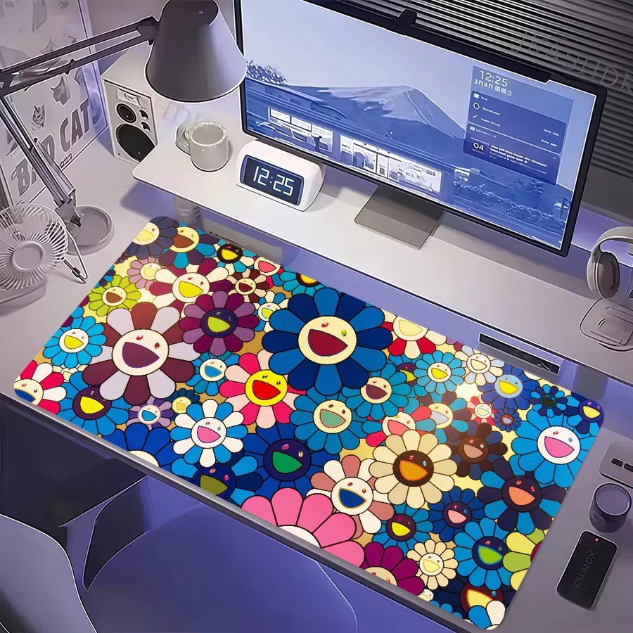 Rutschfestes und verdicktes Gaming Mauspad im Takashi Murakami Kunstdesign, Mehrfarbig - Bild 2