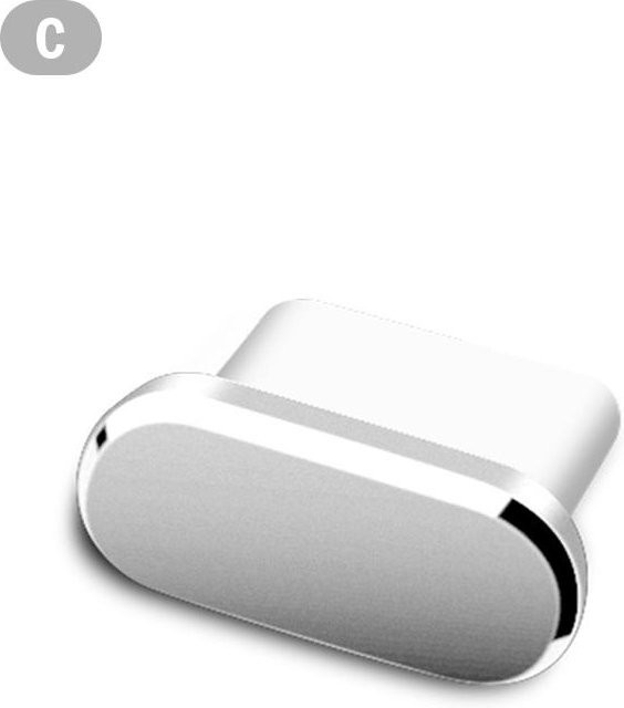 Houspace USB-C Anti-Staub-Stecker in Silber für Typ-C-Ladegeräte - Bild 1