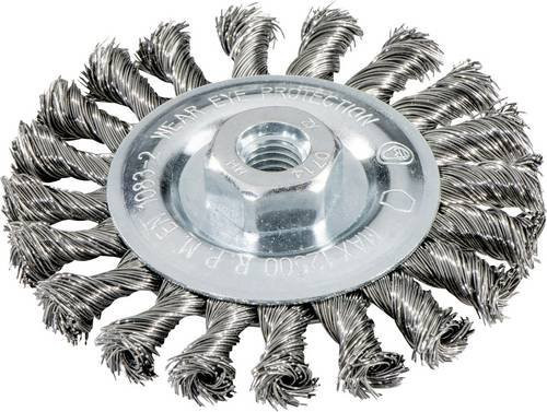 Metabo Rundbürste für Winkelschleifer, Edelstahl, gezopft, Farbe: Silber, Durchmesser: 115 mm, Breite: 0,5 mm, Bohrung: 10 mm - Bild 1