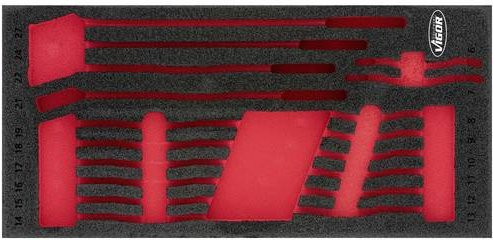 Vigour Schaumstoffeinlage V6723-L in Rot - Bild 1