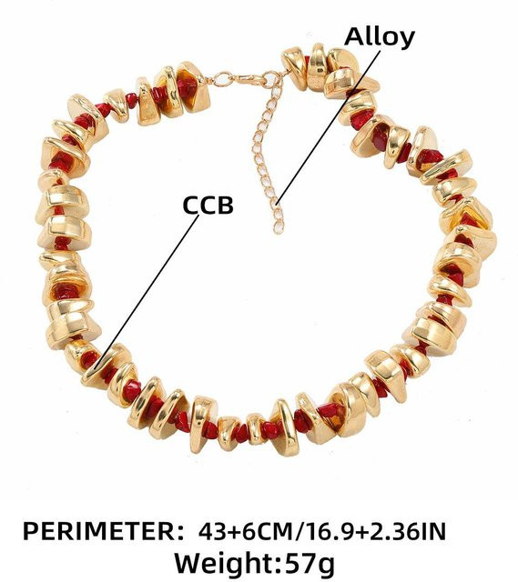 Schmuck-Set Armband und Halskette, Gold, Perle, Zinklegierung, Damen - Bild 1