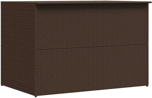 Furnicato Garden-Auflagenbox aus Poly-Rattan in Braun mit pulverbeschichtetem Stahl-Rahmen, B/T/H: 150 x 100 x 100 cm - Bild 1