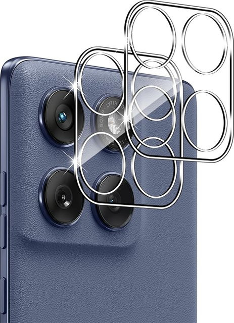 3D 9H Gehärtetes Glas HD Kameralinsen-Schutzfolie für Motorola Moto G77 G67 Power Edge 60 Fusion G86 transparent - Bild 1