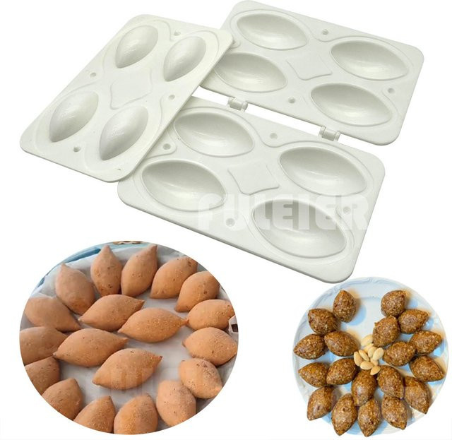 Manueller 4-Loch Fleischbällchen-Maker in Weiß zur Herstellung von Fleischbällchen und Kibbeh aus Kunststoff - Bild 1