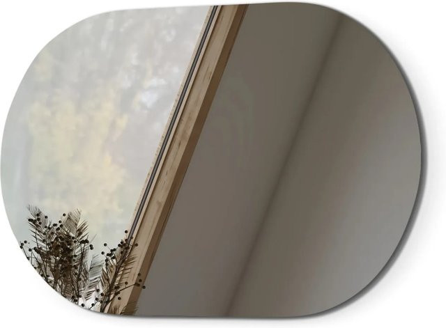 Emke Ovaler Wandspiegel in Silber, B/H: 40 x 70 cm - Bild 1