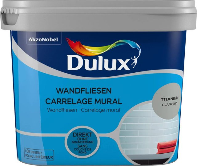 Dulux Fresh Up Wandfliesenlack Glänzend in Grau, 750 ml - Bild 1