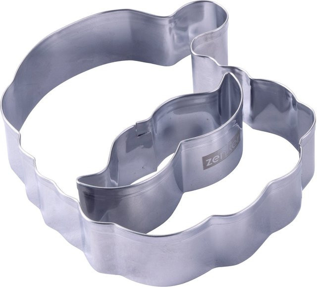 Zenker Ausstecher-Set Santa und Mustache The Christmas Candy Shop aus Edelstahl in Silber - Bild 1