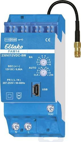Eltako FAM14 Funk-Antennenmodul für Hutschiene mit 30 m Reichweite im Freifeld - Bild 1