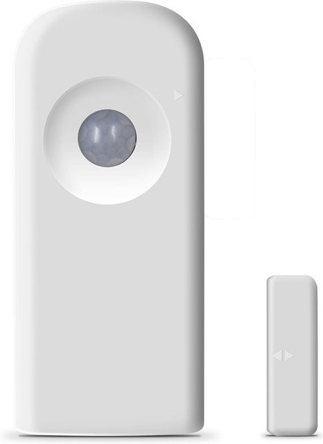Tuya Smart WiFi Tür- und Fenstersensor mit PIR Bewegungsmelder und App-Benachrichtigungen in Weiß - Bild 1