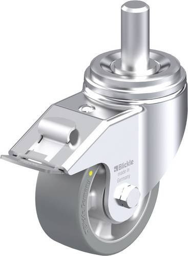 Blickle Stahlblech-Lenkrolle LHZ-ALTH 127K-FI-AS in Silber, Rad-Durchmesser: 125 mm, Tragfähigkeit: 750 kg - Bild 1