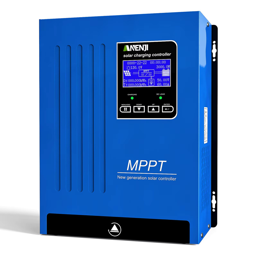 ANENJI MPPT Solar-Laderegler für Solarpanels und Autobatterien 12V 24V 48V in Blau - Bild 4