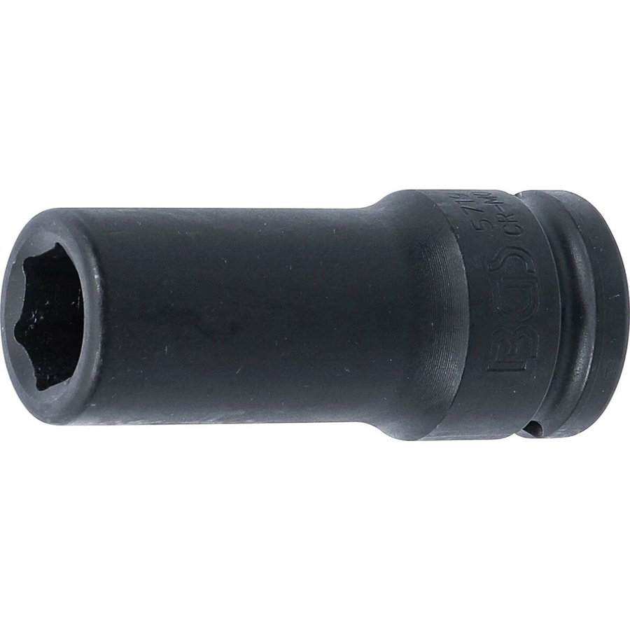 BGS Kraft-Steckschlüssel-Einsatz Sechskant tief aus Chrom-Molybdän-Stahl, Antrieb Innenvierkant 3/4 Zoll, SW 19 mm - Bild 2