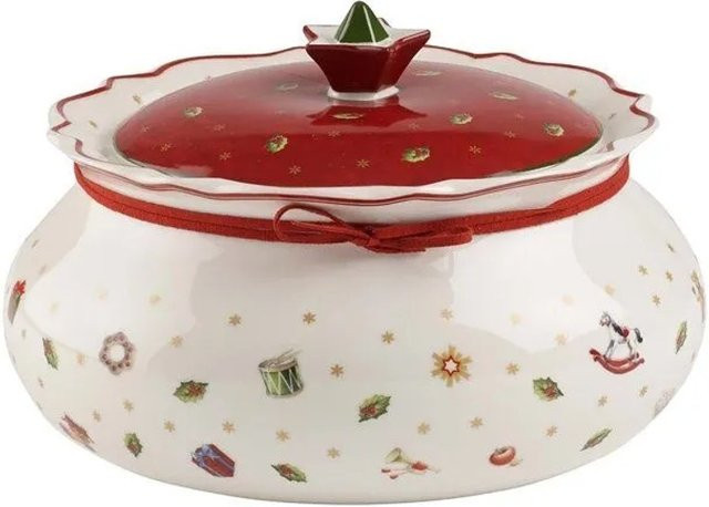 Villeroy & Boch Toy's Delight Keramikdose in Weiß, Rot und Multicolour, Durchmesser: 20,5 cm - Bild 1
