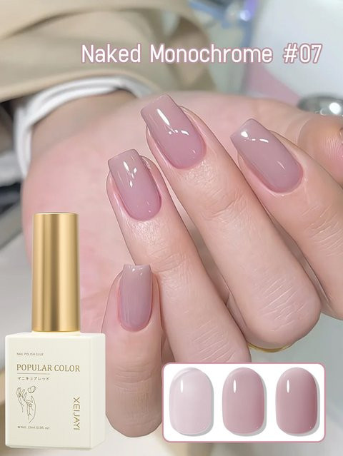 XEIJAYI Gel-Nagellack, Nude, Glänzend, 15 ml, Damen - Bild 1