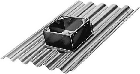 Helios Ventilator 1559 Welldachsockel in Silber aus Kunststoff - Bild 1