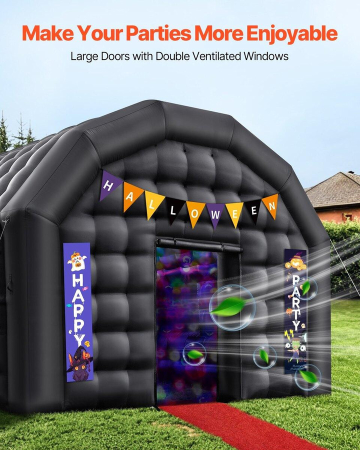 Tragbares aufblasbares Nachtclubzelt inklusive Gebläse für Partys, B/T/H: 5 x 4 x 3,8 m - Bild 3