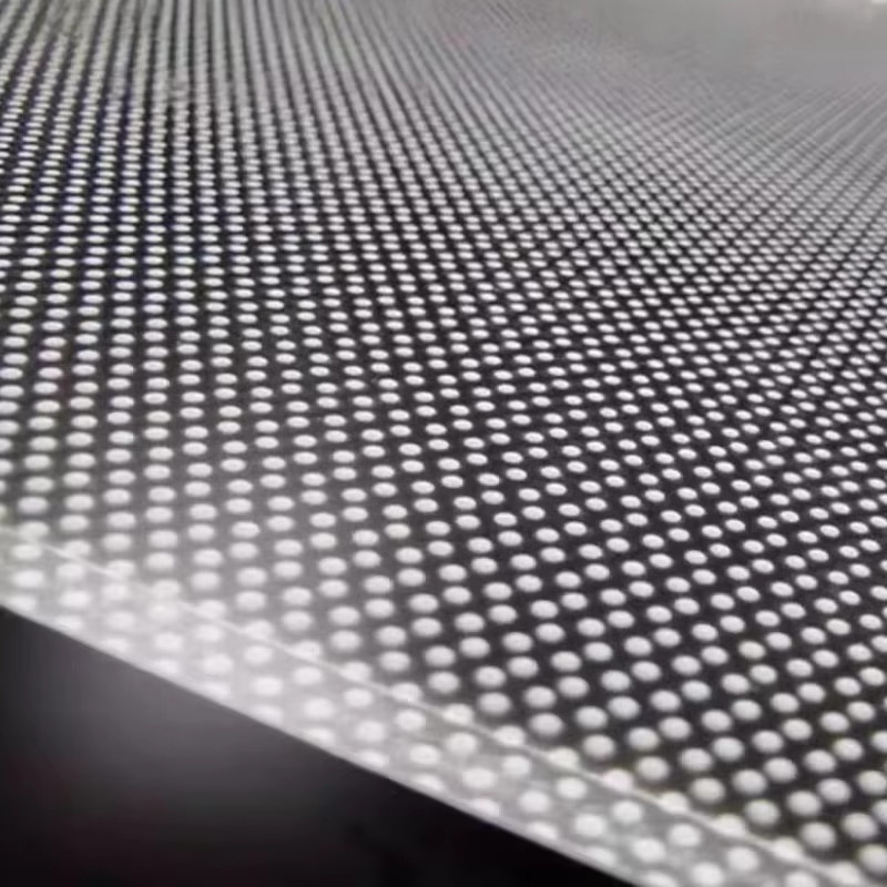 Einseitige lasergepunktete Acryl-Lichtleiterplatte für LED-Beschilderung, transparentes PMMA-Lichtemittierendes Panel - Bild 3